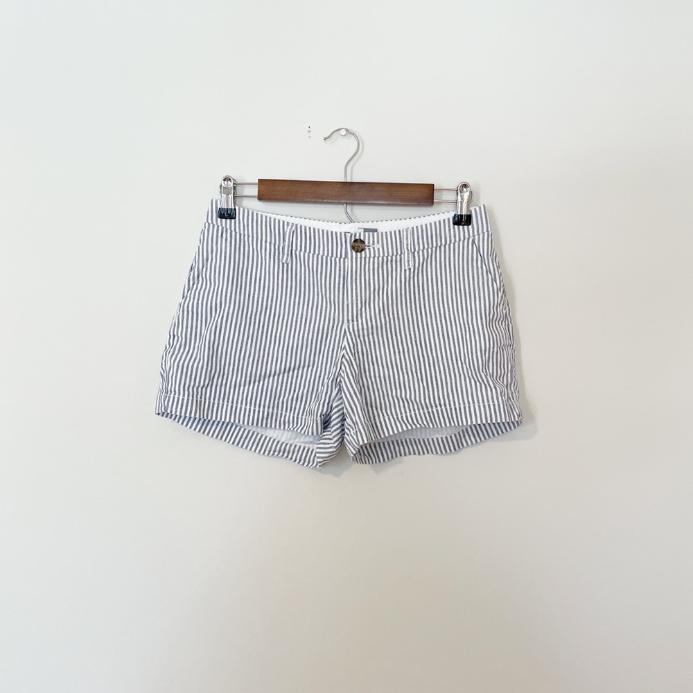 Old Navy Blue & White Striped Shorts